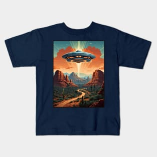 Alien Invasion In Sedona Arizona Kids T-Shirt